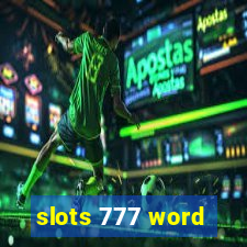 slots 777 word